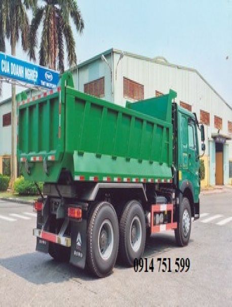 XE BEN 3 CHÂN HOWO 340 10 KHỐI 5 1