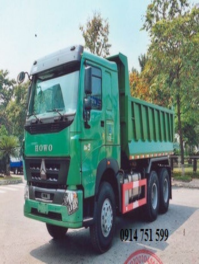 XE BEN 3 CHÂN HOWO 340 10 KHỐI 5 0